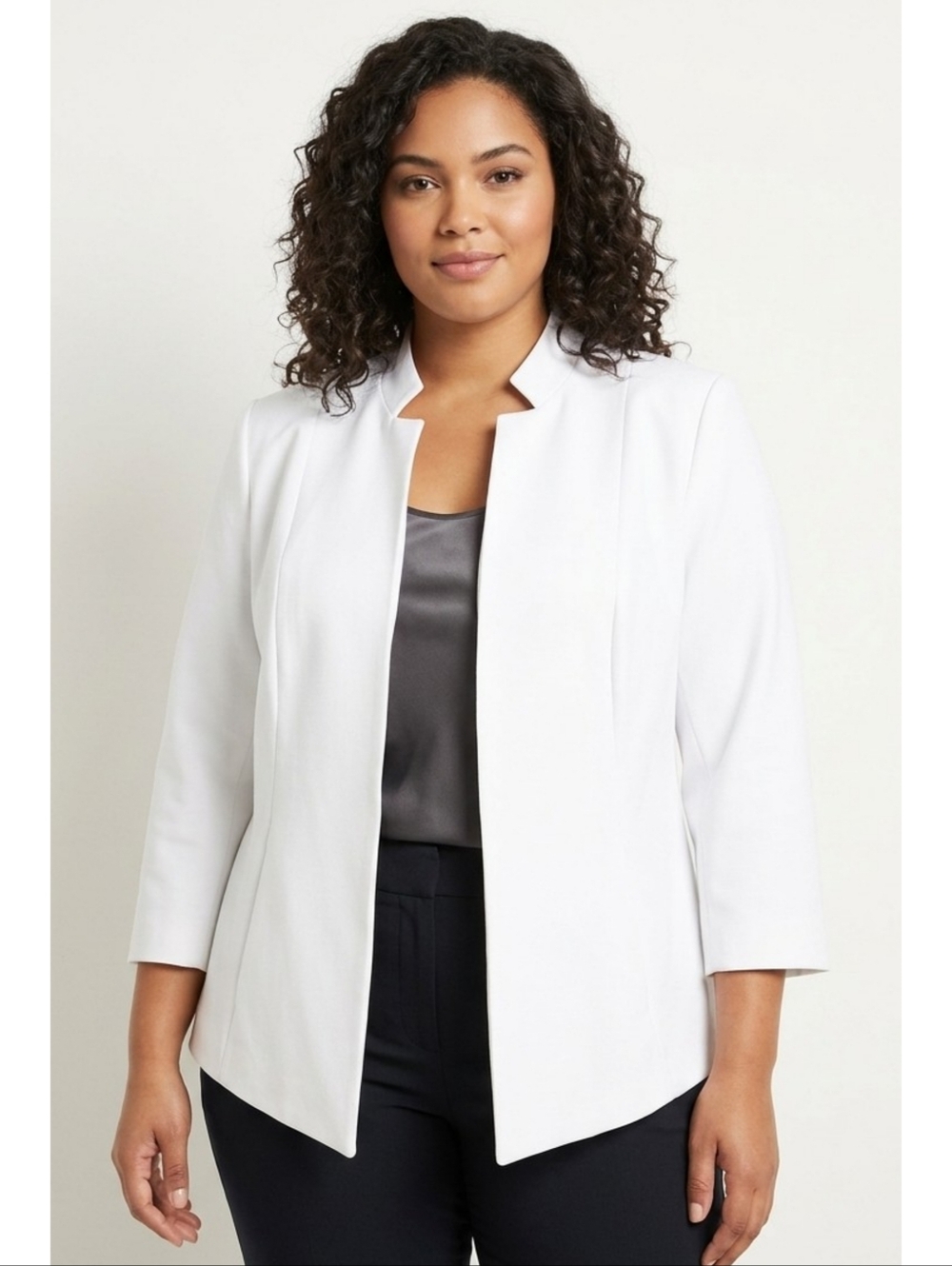 Napa Valley Open Front Blazer White Size 14